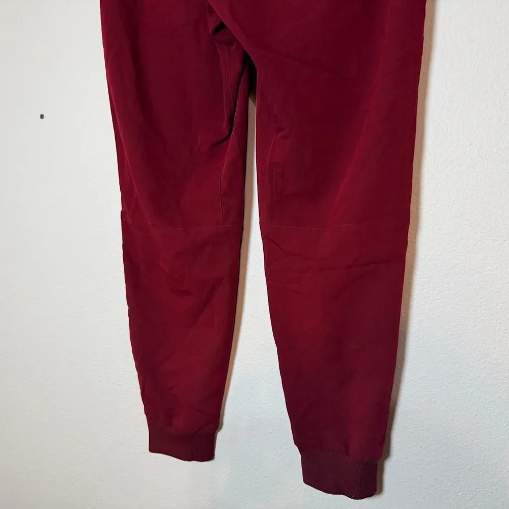 Figs Tansen Jogger Scrub Pants Mens Size Large Burgundy Dark Red